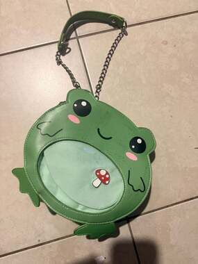 Kawaii Frog Mushroom Ita Bag Crossbody Shoulder Bag Green
